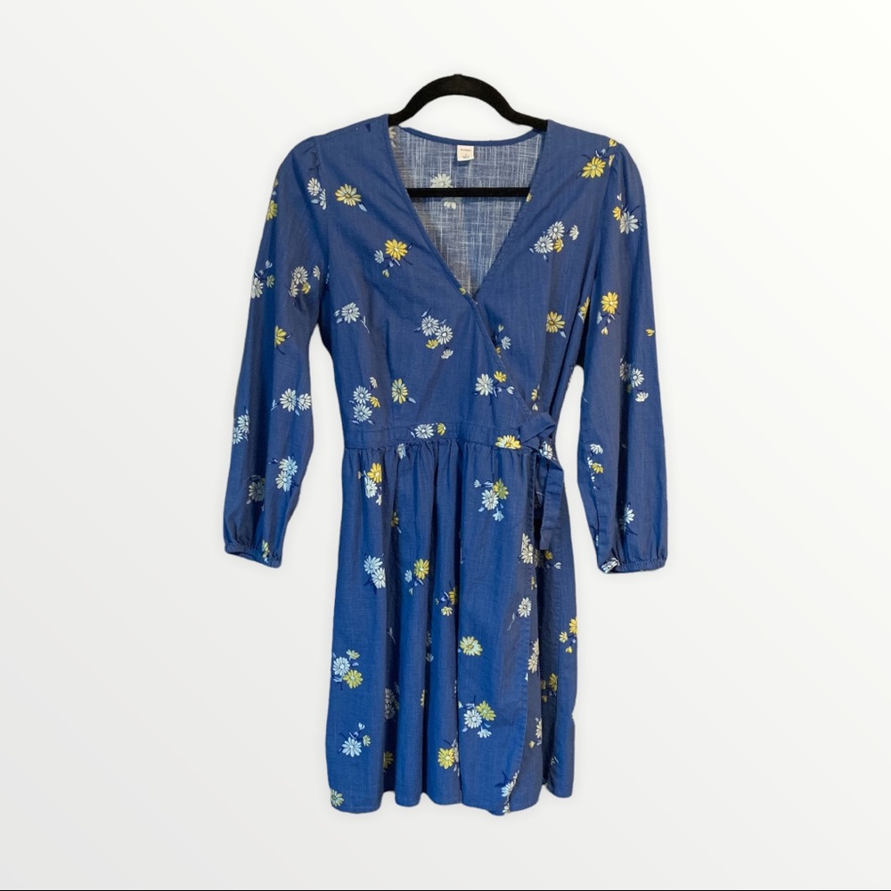 Wrap Dress with Floral Details